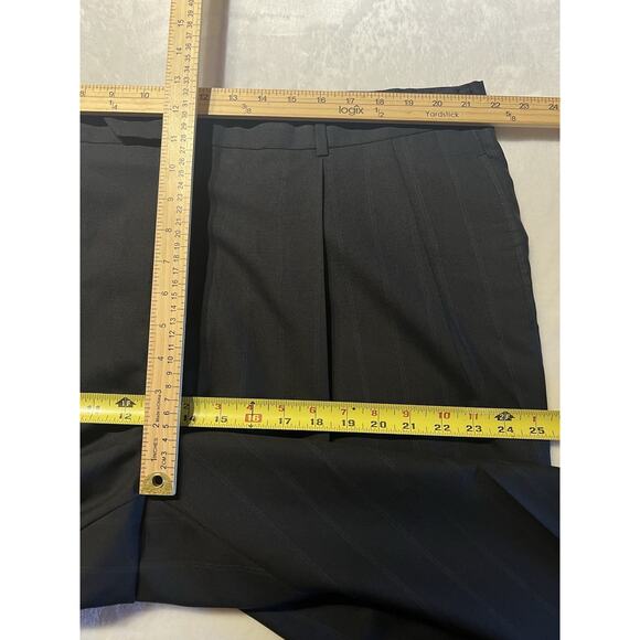 Vtg Austin Reed Mens 50L 43x29.5 Navy Blue Royal Cobalt Stripe Suit Virgin Wool - Picture 14 of 16